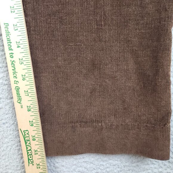 Vintage Corduroy Pants Men's 42x31 Brown Bootcut Tapered Leg COOSA 70's Slacks - Picture 5 of 7